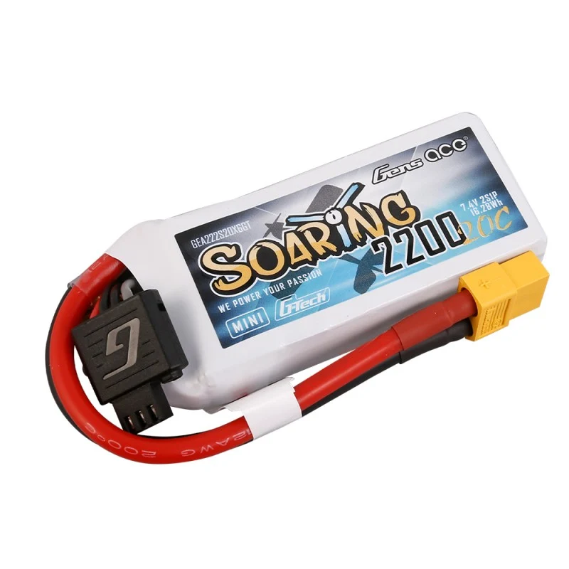 Gens Ace G-Tech Soaring Mini 2200mAh 7,4V 20C 2S1P Lipo Akkupack XT60