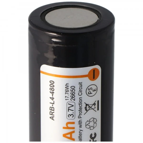 Fenix ARB-L4-4800 26650 3,7V 4800mAh geschützt Li-Ion Akku
