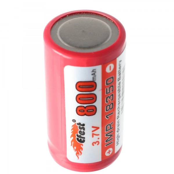 Efest IMR 18350 V1 3,7V 800mAh Pluspol flach ungeschützt Li-Ion Akku
