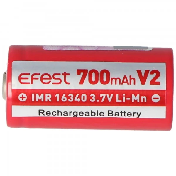 Efest IMR 16340 V2 3,7V 700mAh Pluspol erhöht Li-Mn Akku
