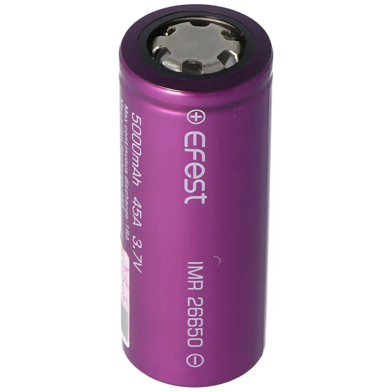 Efest Purple IMR26650 3,7V 5000mAh ungeschützt Li-Ion Akku