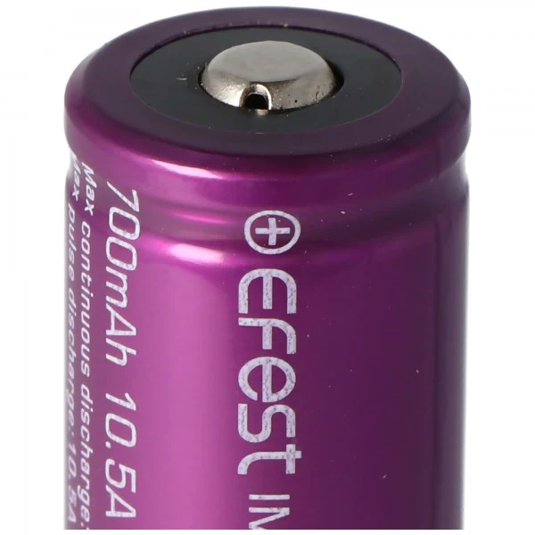 Efest Purple IMR18350 3,7V 700mAh (Pluspol erhöht) Li-Ion Akku
