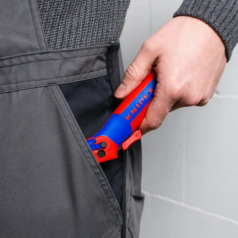 Knipex Abmantelungsmesser mit Gleitschuh & Ratschenfunktion