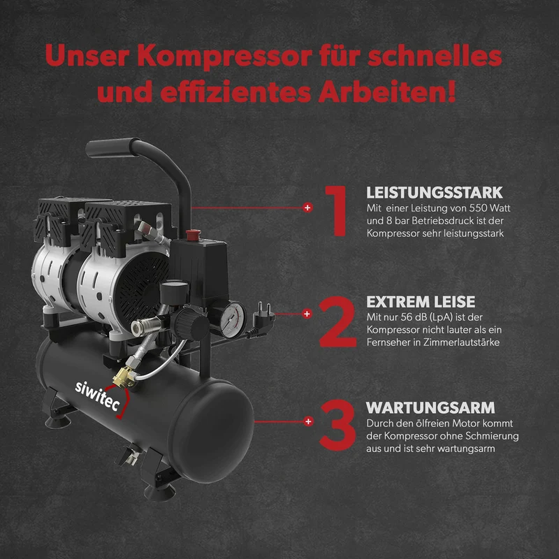 Siwitec Flüsterkompressor SK-550