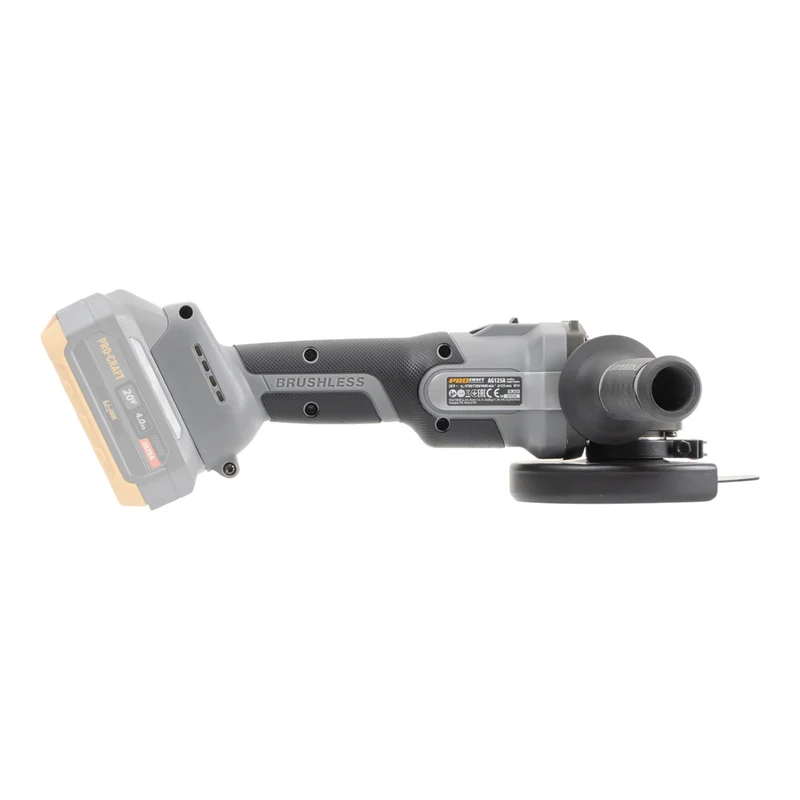 Procraft Industrial AG125Abb Akku Winkelschleifer 20 V 125 mm Brushless + 1x Akku 2,0 Ah - ohne Ladegerät