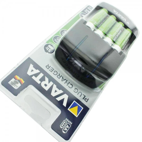 Varta Easy Energy Stecker-Ladegerät inklusive 4 Stück Mignon AA 2100mAh Akku