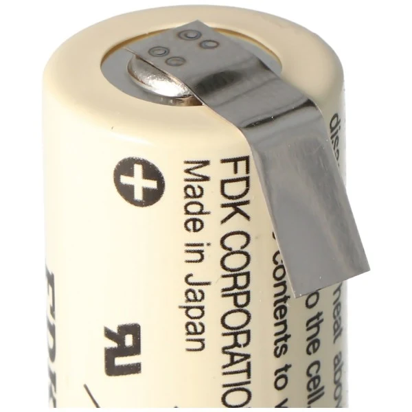 Sanyo CR17335SE 3V 1800mAh Size 2/3A Lötfahne U-Form Lithium Batterie