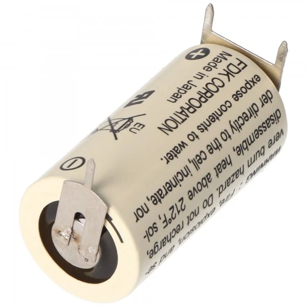 Sanyo CR17335 3V 1800mAh SE Size 2/3A 3er Print Lötfahnen Lithium Batterie