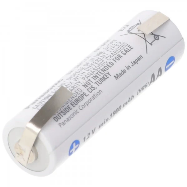 Panasonic eneloop Standard BK-3MCC Mignon AA mit Lötfahne in U-Form