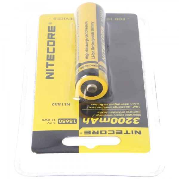 NiteCore 18650 Li-Ion Akku für LED Taschenlampen NL188 mit 3100mAh