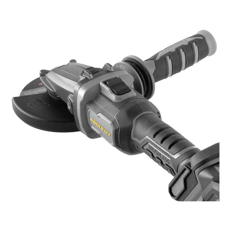 Procraft Industrial AG125Cbb Akku Flachkopf Winkelschleifer 20 V 125 mm Brushless Solo - ohne Akku, ohne Ladegerät