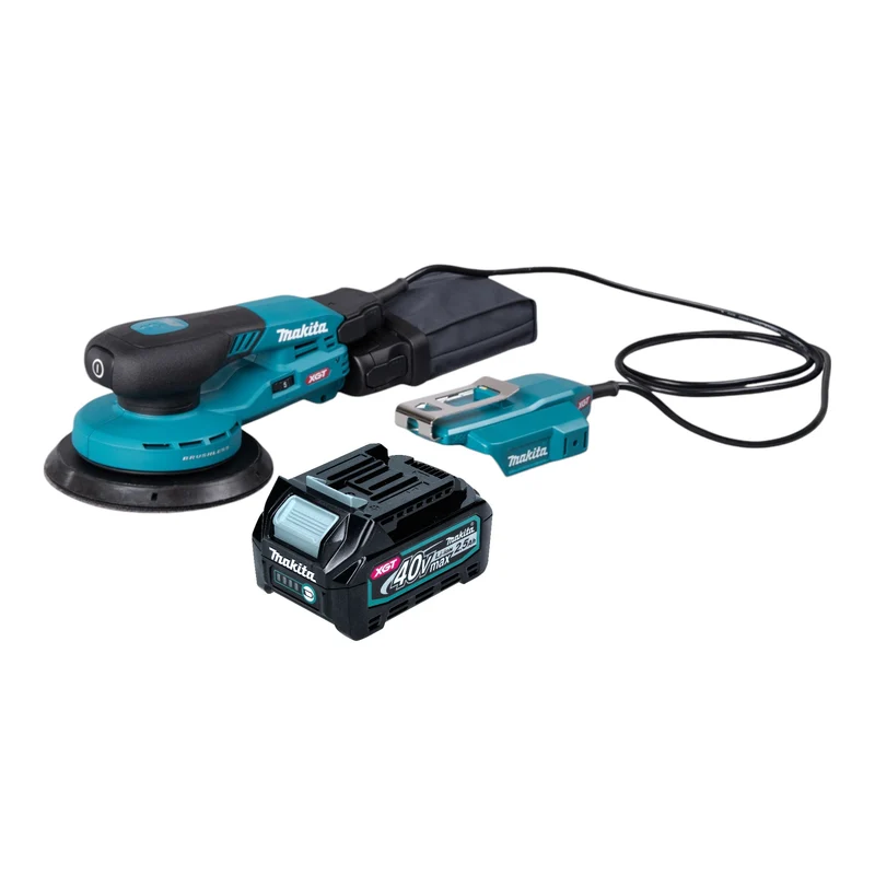 Makita BO 004 CGD1 Akku Exzenterschleifer 40 V max. 150 mm 3,0 mm Hub Brushless + 1x Akku 2,5 Ah - ohne Ladegerät