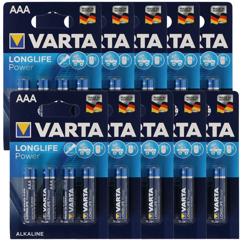 Varta Longlife Power Micro AAA Batterien 4903 10x 4er Blister