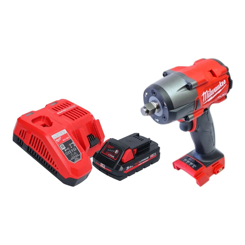 Milwaukee M18 FMTIW2F12-301 Akku Schlagschrauber 18 V 745 Nm 1/2" Brushless + 1x Akku 3,0 Ah + Ladegerät
