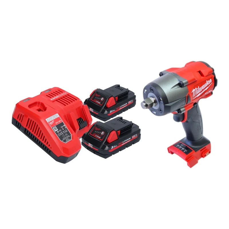 Milwaukee M18 FMTIW2F12-302 Akku Schlagschrauber 18 V 745 Nm 1/2" Brushless + 2x Akku 3,0 Ah + Ladegerät