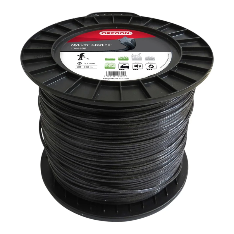 Oregon Nylium Starline Trimmerfaden 2,4 mm x 360 m ( 104885E ) für Benzin und Akkugeräte