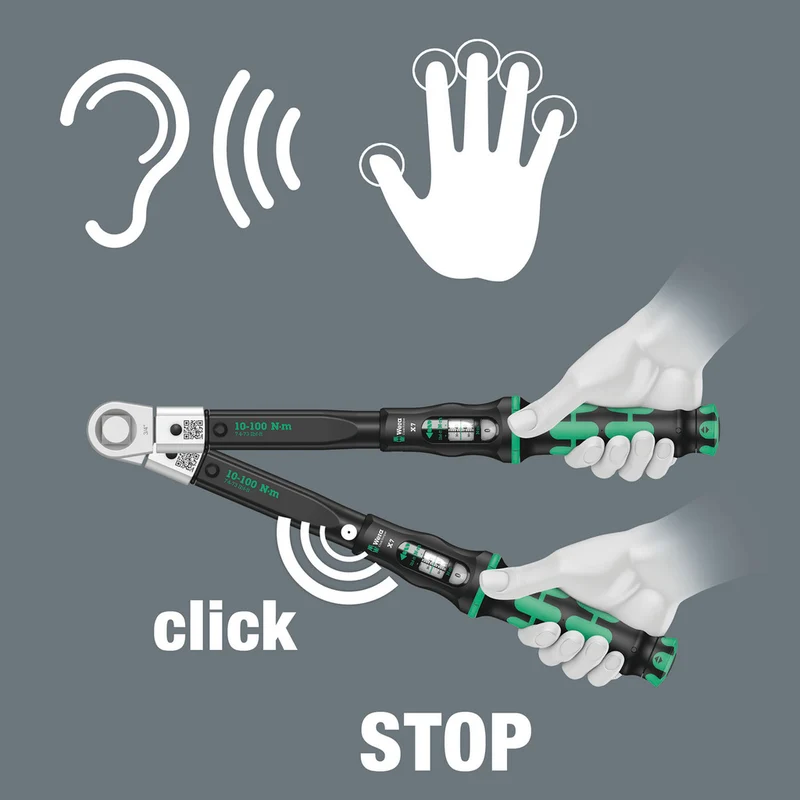 Click-Torque X 7 Drehmomentschlüssel für Einsteckwerkzeuge
