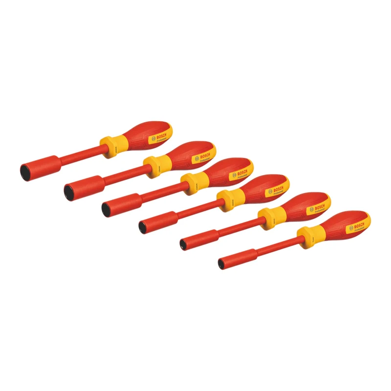 Bosch Professional VDE Steckschlüssel Set 6 tlg. ( 1600A02NF3 ) 7 / 8 / 10 / 12 / 13 / 14 mm