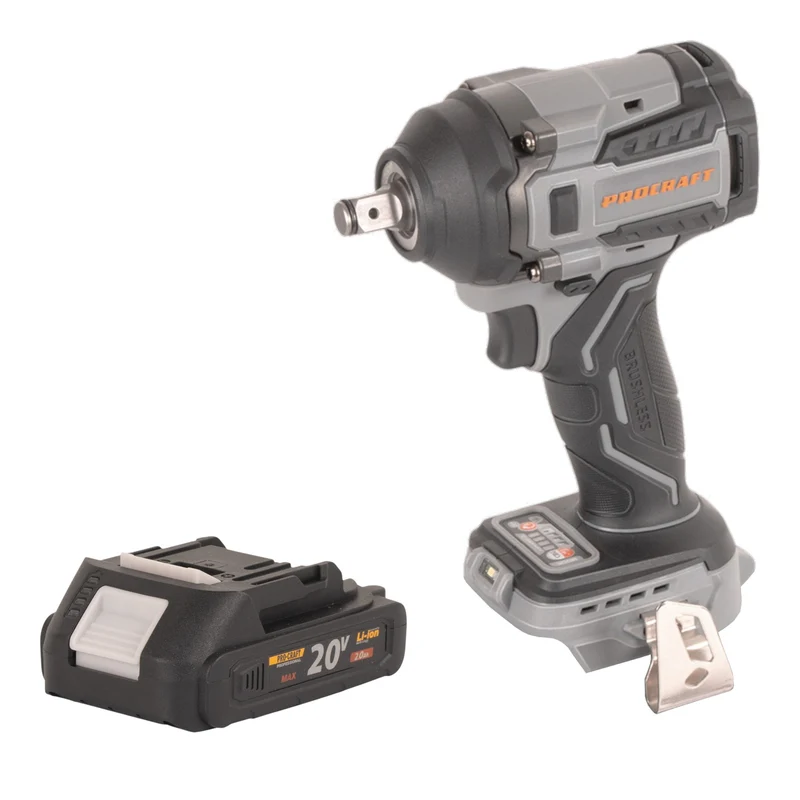 Procraft Industrial IW550Abb Akku Schlagschrauber 20 V 550 Nm 1/2" + 1x Akku 2,0 Ah - ohne Ladegerät
