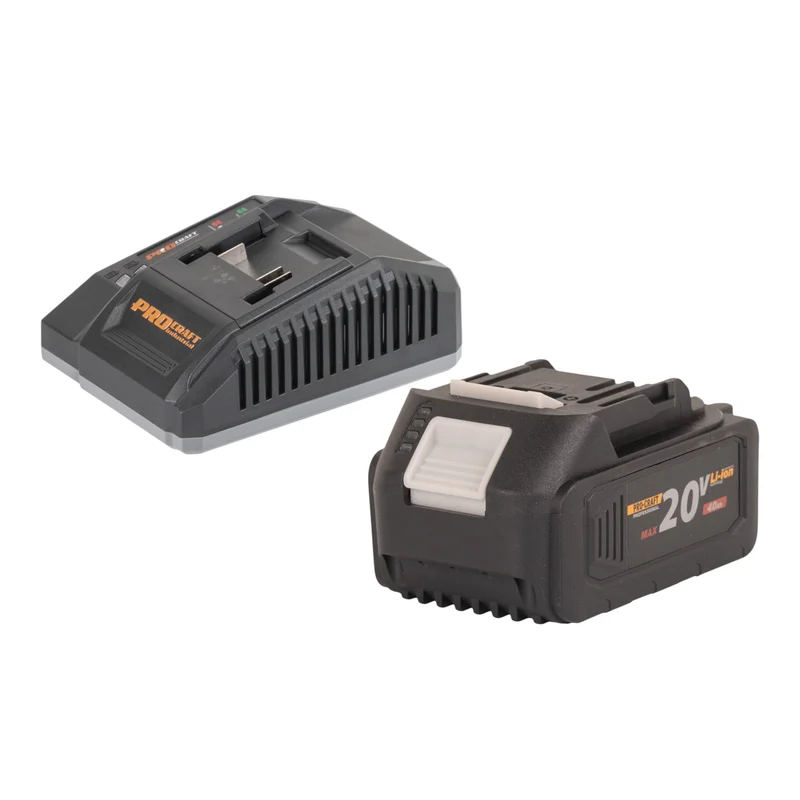 Procraft Starter Pack C20/6.5 Schnell Ladegerät 20 V 6,5 A + 1x 20/4 Akku 4,0 Ah