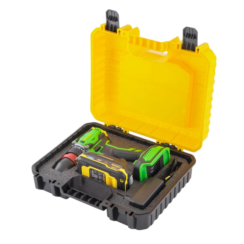 Procraft PA18ProDFR Akku Bohrschrauber 20 V 30 Nm Brushless + 1x Akku 1,5 Ah + Ladegerät + Koffer