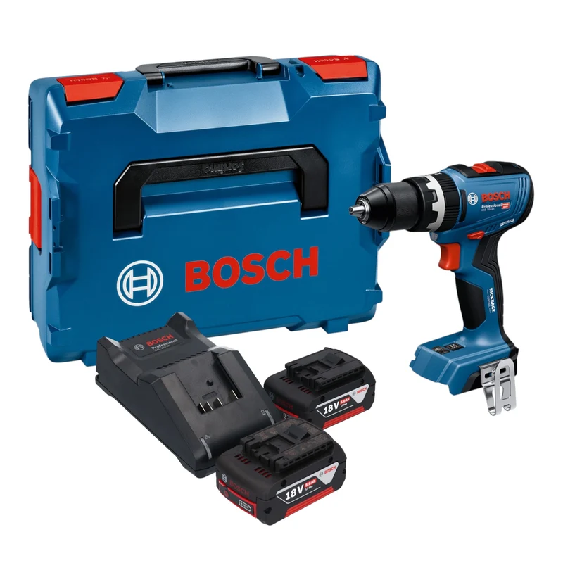 Bosch GSB 18V-65 Professional Akku Schlagbohrschrauber 18 V 65 Nm ( 06019N3303 ) Brushless + 2x Akku 5,0 Ah + Ladegerät + L-Boxx