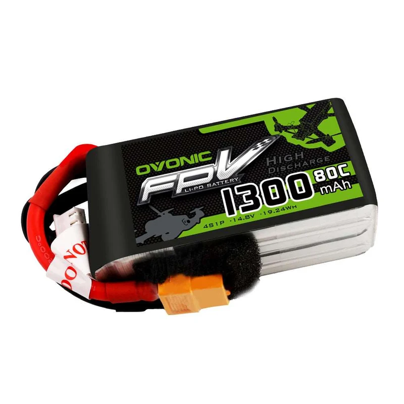 Ovonic FPV 4S 1300mAh 14,8V 80C XT60 LiPo Akku