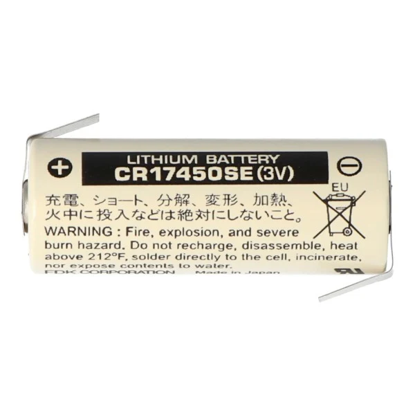 Sanyo Lithium Batterie CR17450SE 3V 2500mAh Size A Lötfahne Z