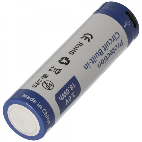 Keeppower 21700 3,7V 5000mAh PCB Schutz inkl. USB-C P2150TC (ohne Kabel) Li-ion Akku