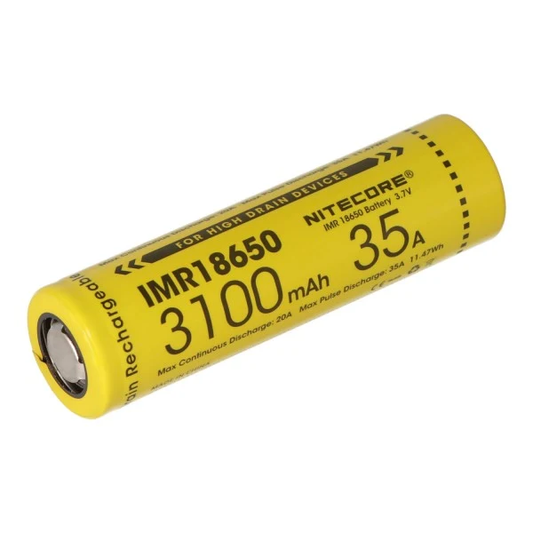 Nitecore 18650IMR 3,7V 3100mAh Li-Ion Akku (2 Stück)