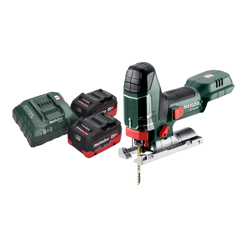 Metabo ST 18 L 90 Akku Stichsäge 18 V 90 mm + 2x LiHD Akku 5,5 Ah + Ladegerät