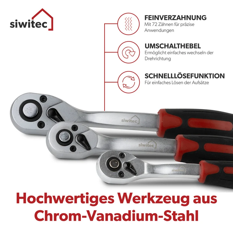Siwitec Steckschlüssel-Satz / 171-teilig