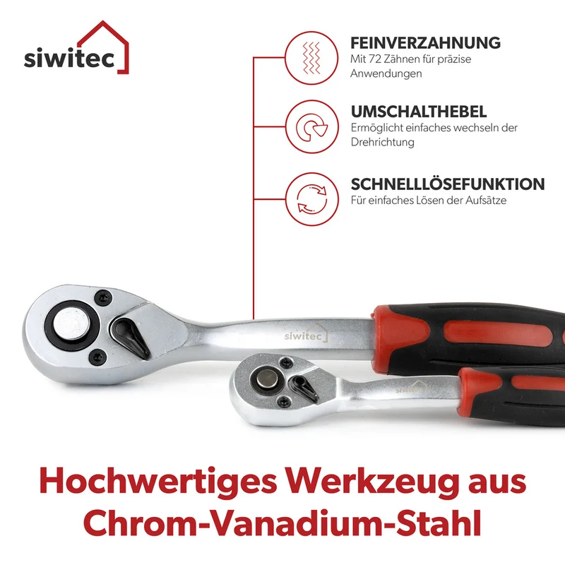 Siwitec Steckschlüssel-Satz / 65-teilig