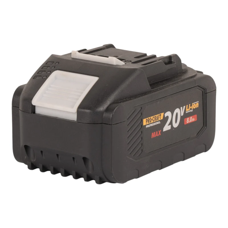 Procraft Starter Pack C20/6.5 Schnell Ladegerät 20 V 6,5 A + 2x 20/8 Akku 8,0 Ah