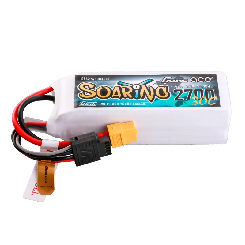 Gens ace G-Tech Soaring 2700 mAh 14,8 V 30 C 4S1P LiPo-Akku mit XT60-Stecker