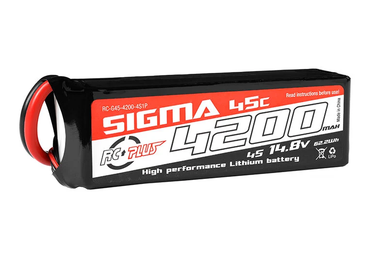 RC Plus Sigma 4S 4200mAh 4S1P 45C 14.8V XT60 LiPo Akku