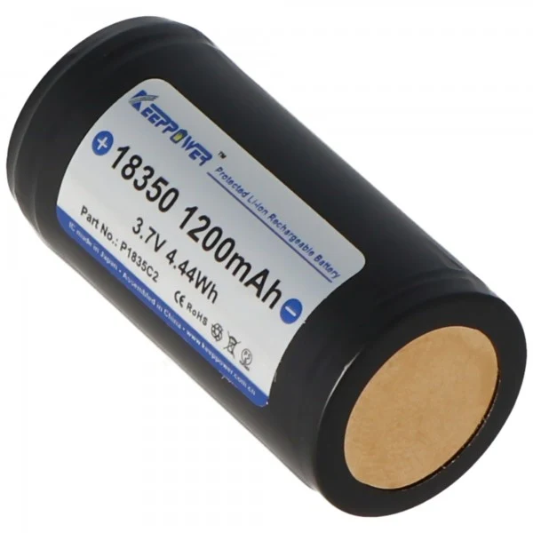 Keeppower 18350 3,7V 1200mAh PCB geschützt Li-Ion Akku