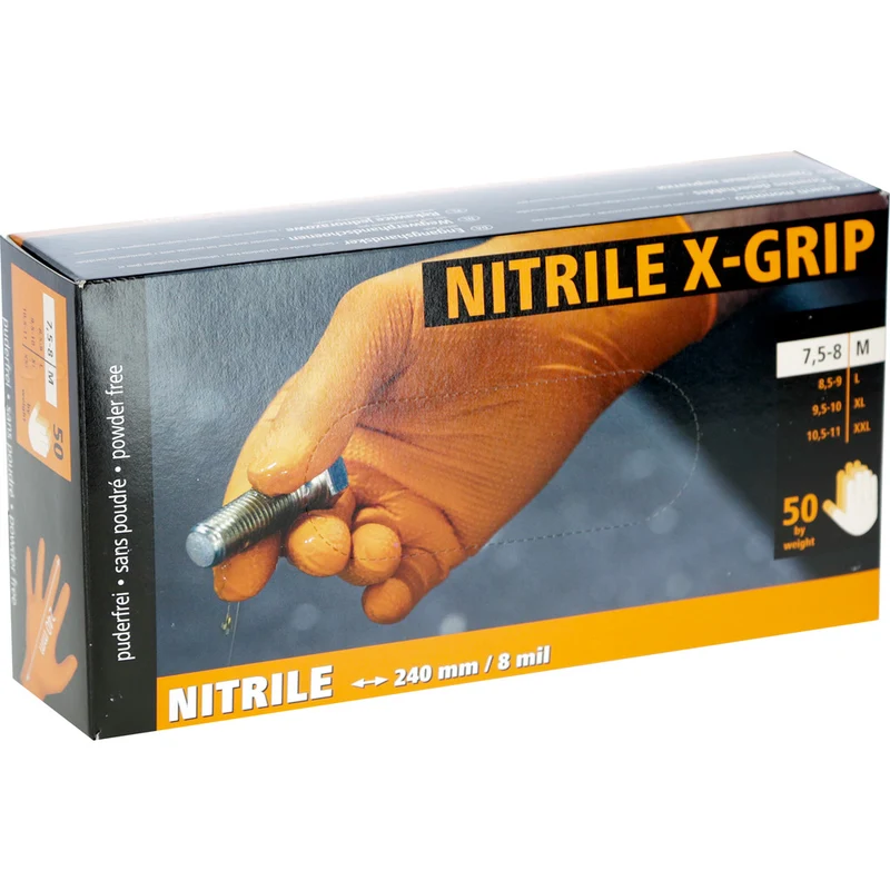 Einmalhandschuh Nitrile X-Grip orange
