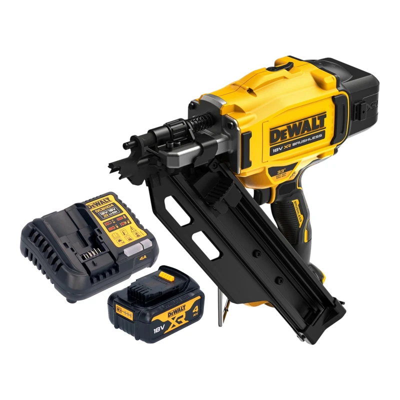 DeWalt DCN 930 M1 Akku Nagler 18 V 50 - 90 mm Brushless + 1x Akku 4,0 Ah + Ladegerät