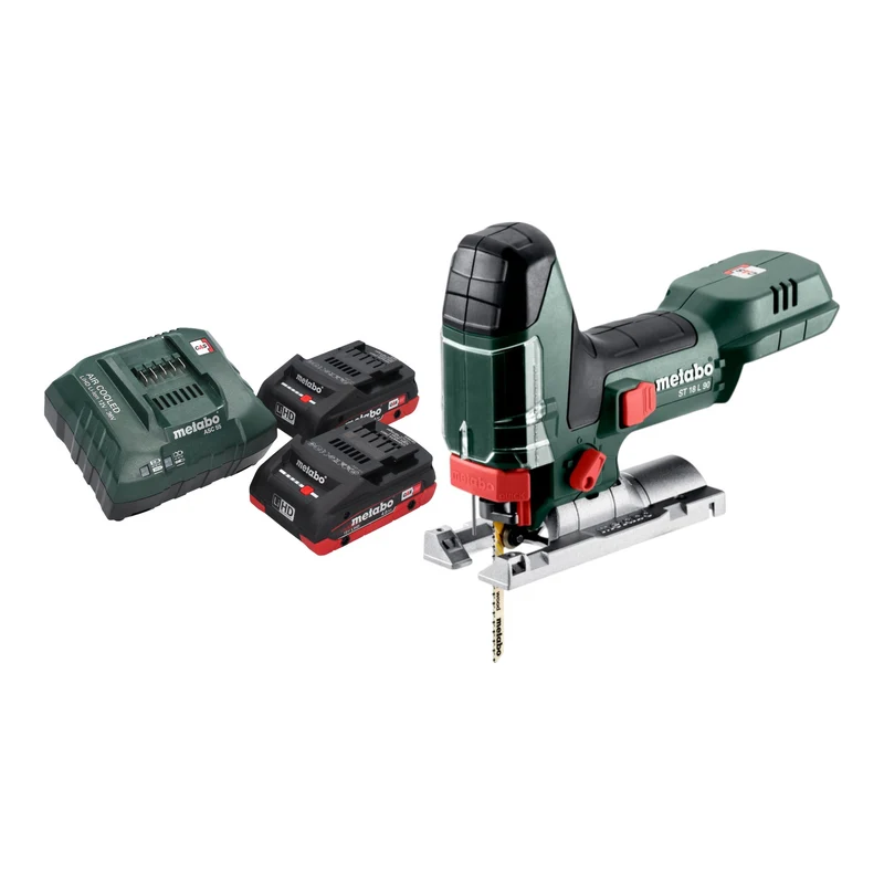 Metabo ST 18 L 90 Akku Stichsäge 18 V 90 mm + 2x LiHD Akku 4,0 Ah + Ladegerät