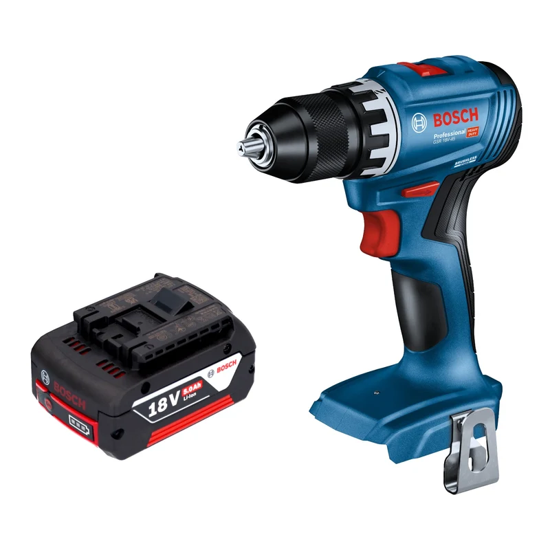 Bosch GSR 18V-45 Professional Akku Bohrschrauber 18 V 45 Nm Brushless + 1x Akku 5,0 Ah - ohne Ladegerät
