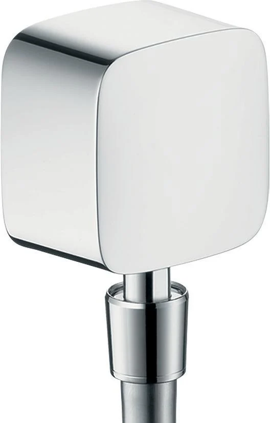 Hansgrohe FixFit Schlauchanschluss mit Rückflussverhinderer und Kugelgelenk, chrom
