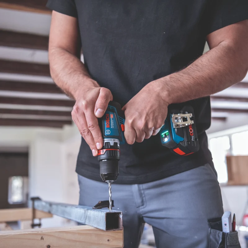 Bosch GSR 18V-90 FC Professional Akku Bohrschrauber 18 V 64 Nm ( 06019K6205 ) + 2x ProCORE Akku 4,0 Ah + Ladegerät + L-Boxx