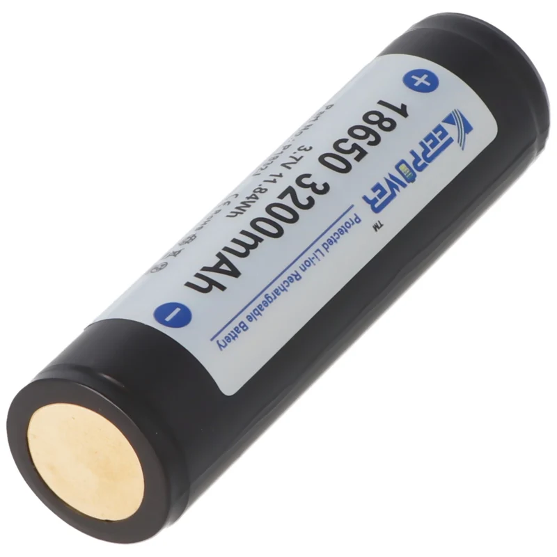 Keeppower 18650 3200mAh 3,7V Li-Ion Akku PCB geschützt mit Kopf