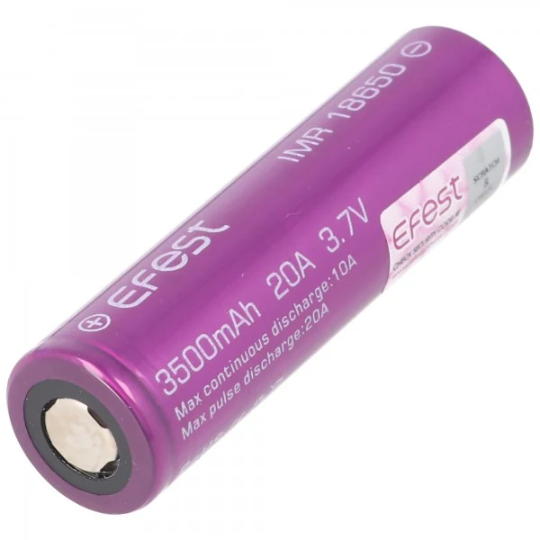 Efest Purple IMR 18650 3500mAh Li-Ion 3,7V Flat Top Akku