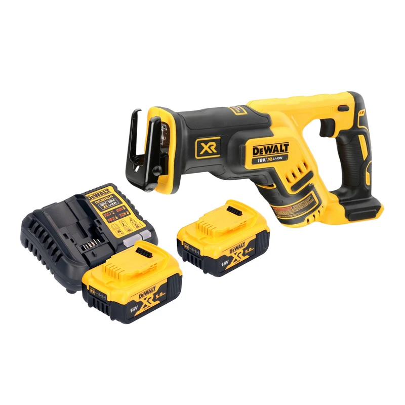 DeWalt DCS 367 P2 Akku Säbelsäge 18 V Brushless + 2x Akku 5,0 Ah + Ladegerät