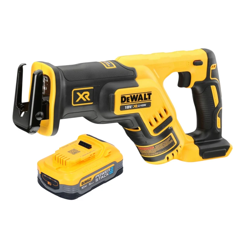 DeWalt DCS 367 N Akku Säbelsäge 18 V Brushless + 1x Powerstack Akku 5,0 Ah - ohne Ladegerät