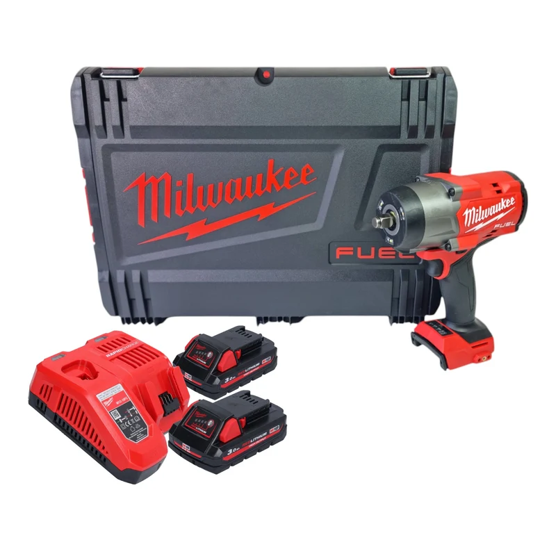Milwaukee M18 FHIW2F12-302X Akku Schlagschrauber 18 V 1491 Nm 1/2" Brushless + 2x Akku 3,0 Ah + Ladegerät + HD Box