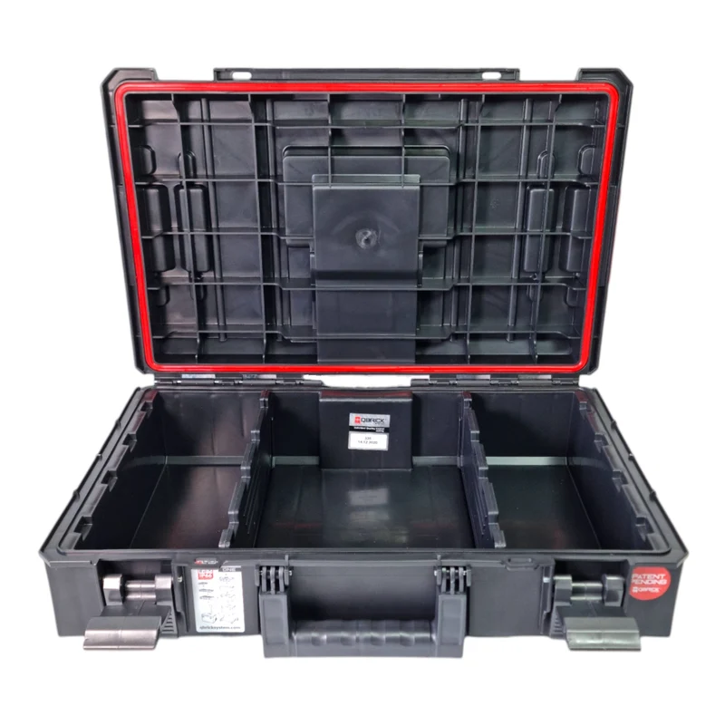 Qbrick System ONE 200 Vario Werkzeugkoffer modularer Organizer 585 x 385 x 171 mm 15,4 l stapelbar IP66 - alte Version