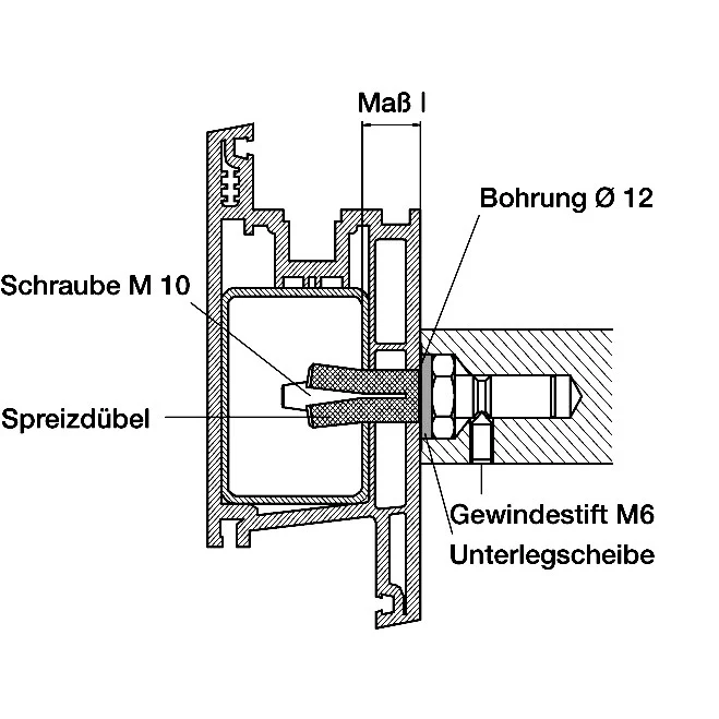 Montageset Kunststoff/Metall